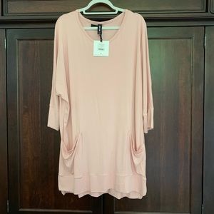 Agnes & Dora Deep Pocket Tunic Pink